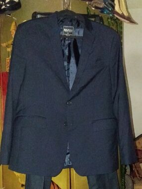 Men's Baubax Black Two-Button Blazer